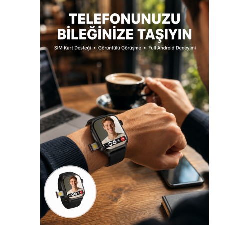 SIM Kartlı GPS Destekli Akıllı Saat Sesli Görüşmeli Yeni Nesil