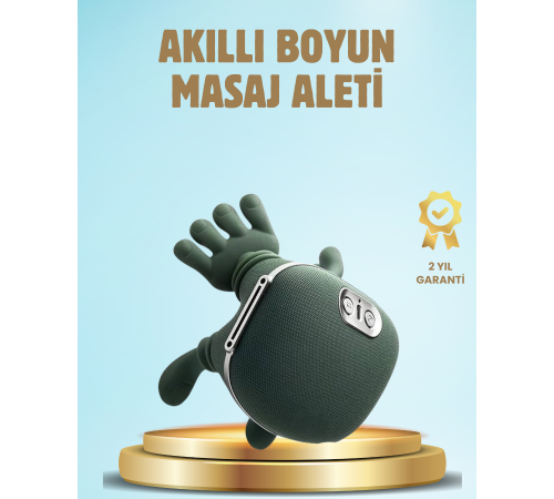 Yeni Nesil Isıtmalı Boyun ve Omuz Masaj Aleti Kablosuz Rahatlatıcı