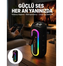 Bluetooth Hoparlör Uzun Pil Ömrü Taşınabilir Yüksek Ses Kaliteli Yeni Nesil