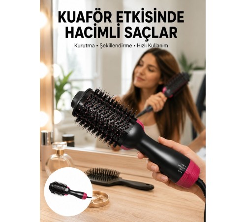 Fön Tarak 1200 W Saç Şekillendirici Saç Düzleştirici Saç Kurutma Yeni Nesil