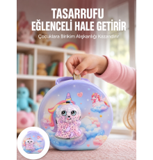 Eğitici Şifreli Çocuk Para Kasası Dayanıklı Metal