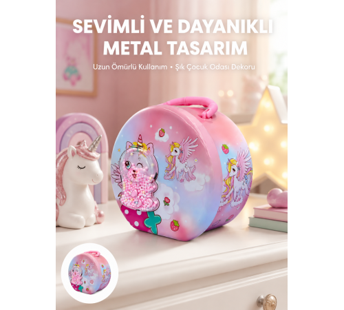 Mini Çocuk Para Kasası Gizli Saklama ve Birikim Kutusu