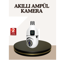 İki Yönlü Sesli WiFi Kamera – Ampul Tipi Ev ve Ofis Güvenlik Kamerası