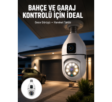 2’si 1 Arada Güvenlik Kamerası ve Sel Işığı – Kablosuz Akıllı Kamera Yeni Nesil