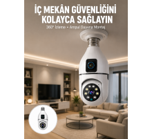 Tak Çalıştır Ampul Kamera – Full HD 1080P Kablosuz Güvenlik Çözümü Yeni Nesil