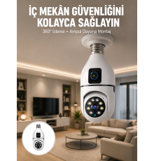 Tak Çalıştır Ampul Kamera – Full HD 1080P Kablosuz Güvenlik Çözümü Yeni Nesil