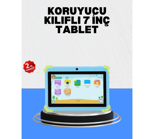 HD Ekranlı 7 İnç Tablet WiFi ve Bluetooth Bağlantılı