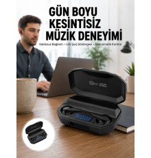 Kulaklık Bluetooth 5.2 Kablosuz Kulakiçi Rgb Işıklı Çift Mikrofonlu Yeni Nesil