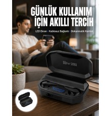 Kulak İçi Bluetooth Kulaklık Rgb Işıklı Çift Mikrofonlu iOS/Android Uyumlu BT 5.2 Yeni Nesil