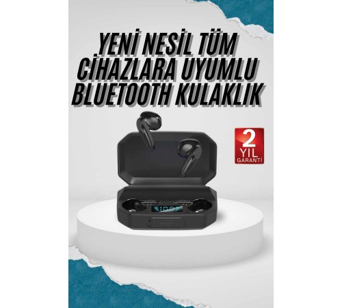 Kulak İçi Bluetooth Kulaklık Rgb Işıklı Çift Mikrofonlu iOS/Android Uyumlu BT 5.2