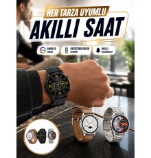 Akıllı Saat 5.0 Bluetooth Bağlantılı Sağlık ve Uyku Takibi Sosyal Medya Girişli Yeni Nesil