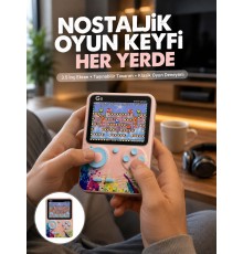Game Box Mini 500 Adet Retro Oyun Taşınabilir Oyun Konsolu Yeni Nesil