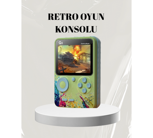 G5 Game Box Retro Mini Oyun Konsolu – 500 Dahili Oyun