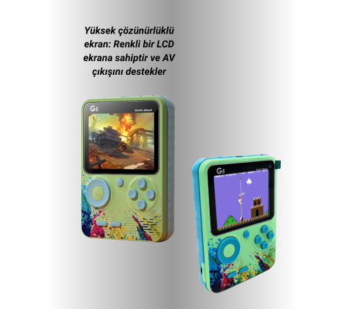 G5 Game Box Retro Mini Oyun Konsolu – 500 Dahili Oyun Yeni Nesil