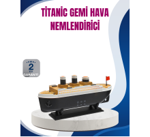 Dekoratif Gemi Modeli 7 Renk Işıklı Hava Nemlendirici ve Oda Kokusu Difüzörü