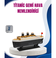 Dekoratif Gemi Modeli 7 Renk Işıklı Hava Nemlendirici ve Oda Kokusu Difüzörü