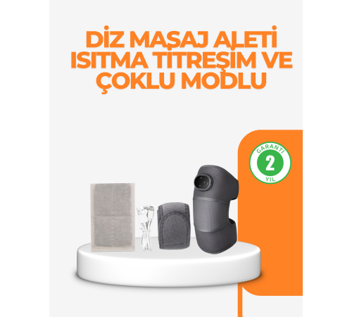 Isıtmalı Titreşimli Diz Masaj Cihazı 3D Rezonans Teknolojili