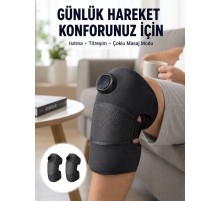 3 Seviyeli Titreşimli Isıtmalı Diz Bakım Masaj Cihazı Yeni Nesil