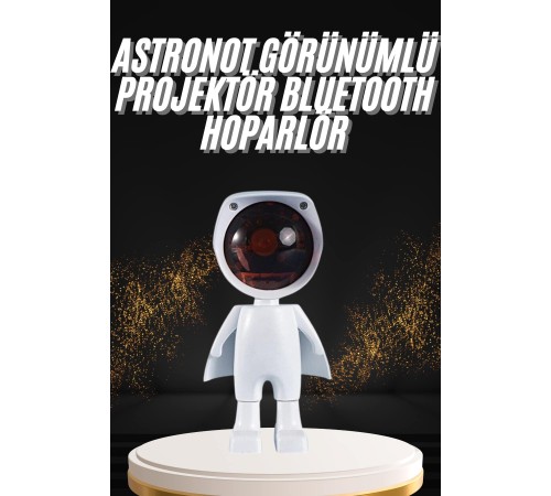 180 Derece Dönebilen Astronot Masa ve Gece Lambası Projektör