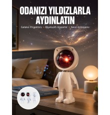 Projeksiyon Güneş Lambası Astronot Gün Batımı Projektör LED Işıklı Yeni Nesil