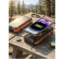 20000 mAh Powerbank Güneş Enerjili Kablosuz Şarj Hızlı Şarj Taşınabilir Batarya (Kopya)