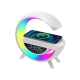 RGB Gece Lambalı Kablosuz Şarj Cihazlı Bluetooth Hoparlör Dijital Saat