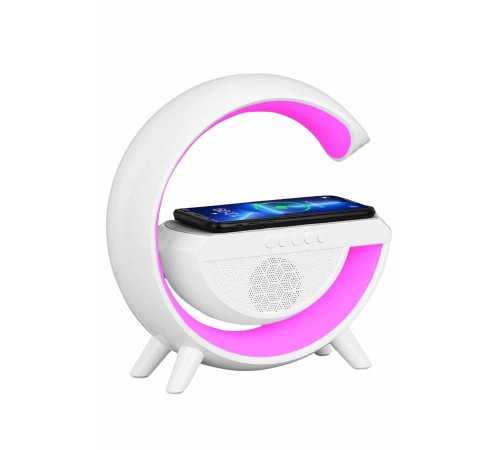 Bluetooth Hoparlör G Şekli Atmosfer Akıllı Rgb Lamba Wireless Kablosuz Şarj