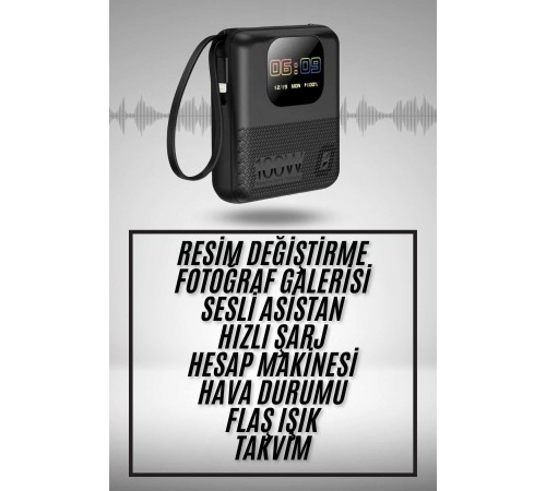 Akıllı Powerbank 10.000 MAH 4 Çıkışlı Taşınabilir Dijital Göstergeli