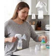 BPA İçermez Manuel Anne Sütü Pompası Biberon Başlıklı Ergonomik