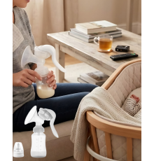 Taşınabilir Manuel Göğüs Pompası Ayarlanabilir Vakumlu 180 ML Şişeli
