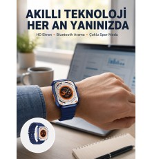 Ultra Akıllı Saat 420x480 IPS Ekran Kalp Atış Yeni Nesil
