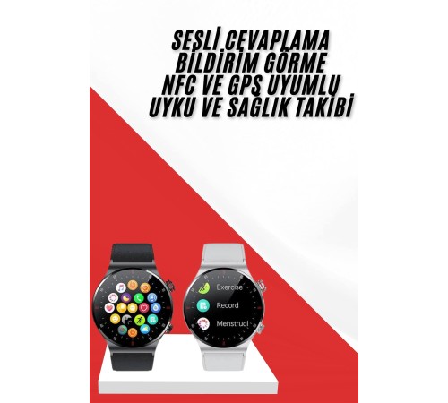 Çok Fonksiyonlu Akıllı Saat Bluetooth Bağlantılı Çağrı Cevaplayabilen Uzun Pil Ömrü Yeni Nesil