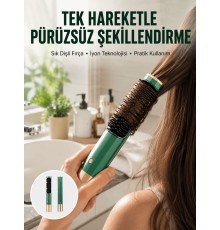 Düzleştirici Fırça Saç Düzleştirici Arada Fön Tarak Taşınabilir Yeni Nesil