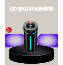 Aromaterapi Özellikli Ultrasonik Hava Nemlendirici LED Atmosfer Işığı