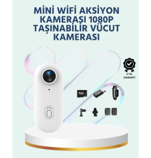 Geniş Açı Lensli WiFi Spor ve Vlog Kamerası