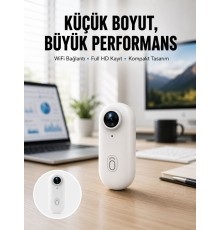 360° Klipsli Manyetik Spor Kamera Yüksek Çözünürlük Yeni Nesil