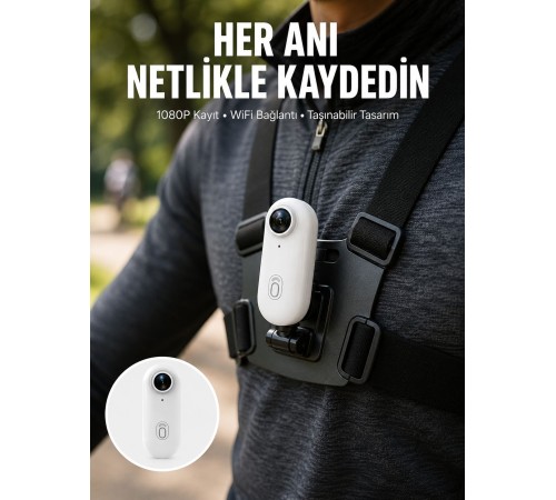 Suya ve Darbeye Dayanıklı Kompakt Spor Kamera 1080P Yeni Nesil