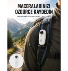 Geniş Açı Lensli WiFi Spor ve Vlog Kamerası Yeni Nesil
