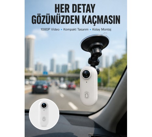 Şarj Edilebilir Uzun Ömürlü Mini Spor Kamera Full HD Yeni Nesil