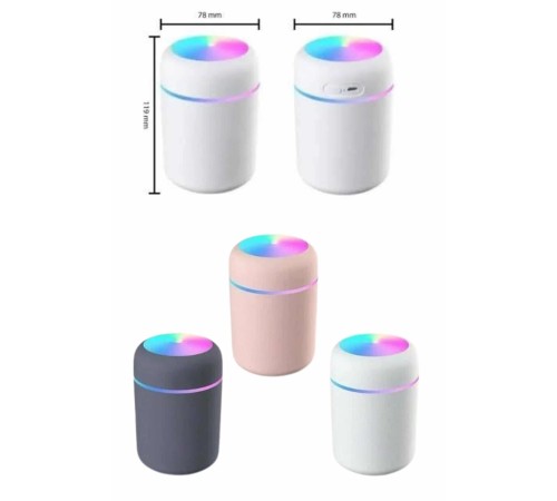 Rgb Işıklı Ulrasonik Ledli Hava Nemlendirici Buhar Makinesi Buhardanlık