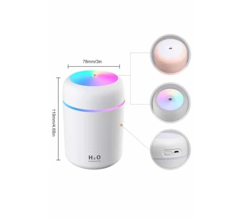 Hava Nemlendirici Buhar Makinesi Led Işıklı USB Dekoratif Nemlendirici Yeni Nesil