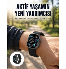 AMOLED Ultra Akıllı Saat 15 Gün Batarya Güçlü Ekran Yeni Nesil