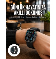 AMOLED Akıllı Saat Bluetooth Arama Su Geçirmez Yeni Nesil