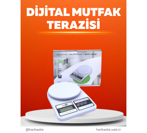 Hassas Ölçüm İçin Dijital Mutfak Tartısı – 10 Kg Kapasiteli