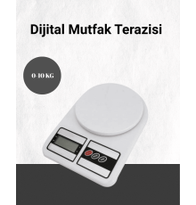 Hassas Ölçüm İçin Dijital Mutfak Tartısı – 10 Kg Kapasiteli