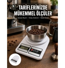 Hassas Ölçüm İçin Dijital Mutfak Tartısı – 10 Kg Kapasiteli Yeni Nesil