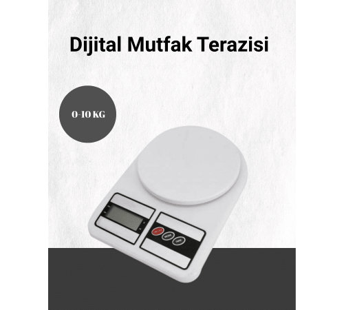 Hassas Ölçüm İçin Dijital Mutfak Tartısı – 10 Kg Kapasiteli