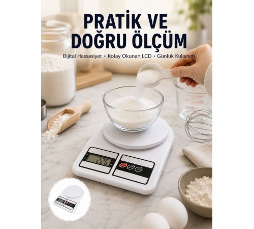 Pratik ve Şık Tasarımıyla Dijital Mutfak Tartısı Yeni Nesil