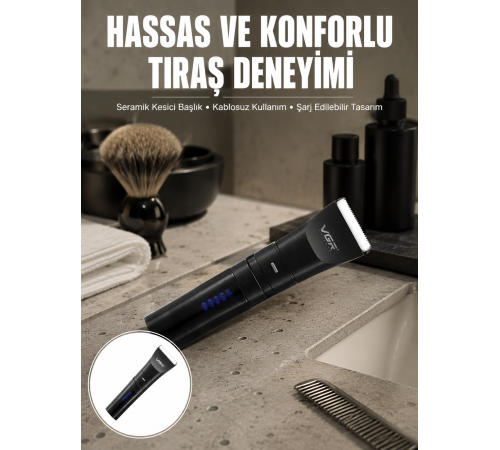 Suya Dayanıklı Tıraş Makinesi – Hassas Paslanmaz Çelik ve Titanyum Bıçak Yeni Nesil