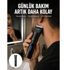 Erkek Saç ve Sakal Kesme Makinesi – Su Geçirmez, Sessiz Motorlu Yeni Nesil